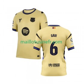 Maillot de Foot FC Barcelone Gavi 6 UCL Extérieur 2025-26